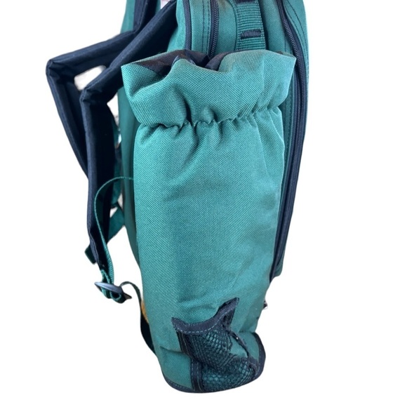Picnic Time Green Backpack w/Insulated Bottle Holder Cutting Board Corkscrew etc - Picture 6 of 15